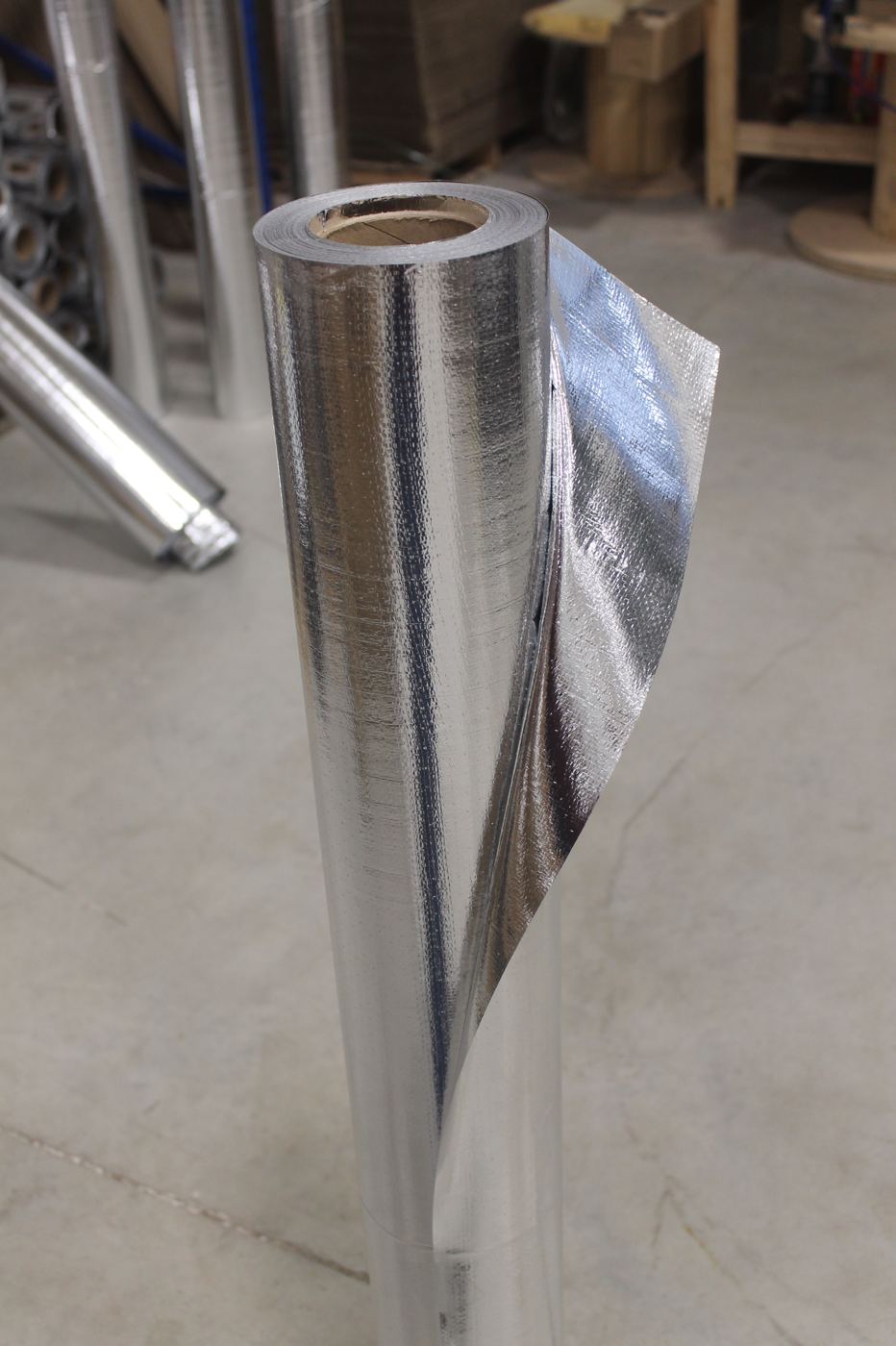 Radiant barrier roll ready for dispatch